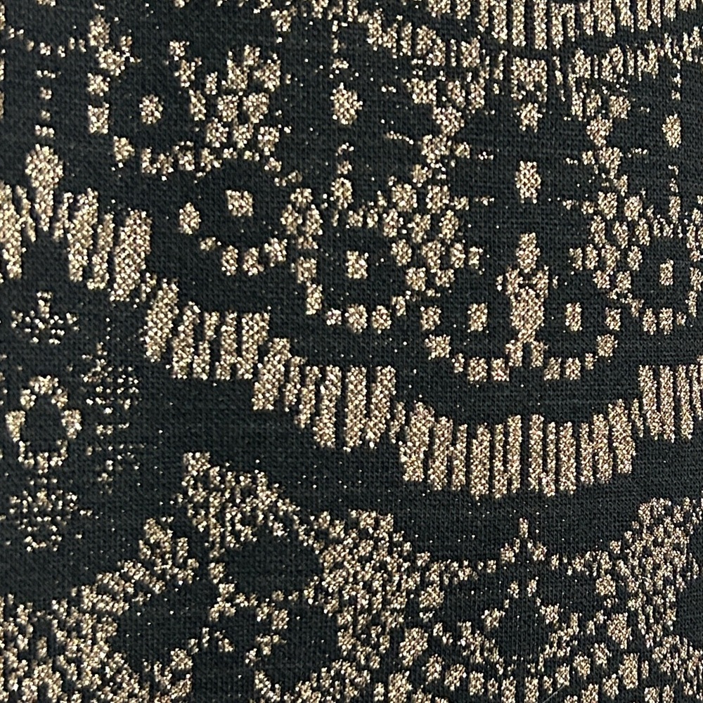 NWT Urban Girl Nites Black and Golden/Tan Fitted Dress! - Picture 4 of 15